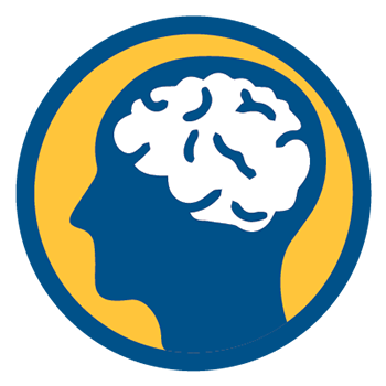 San Jacinto College Behavioral Science icon featuring symbols of the human brain representing the study of social and behavioral science