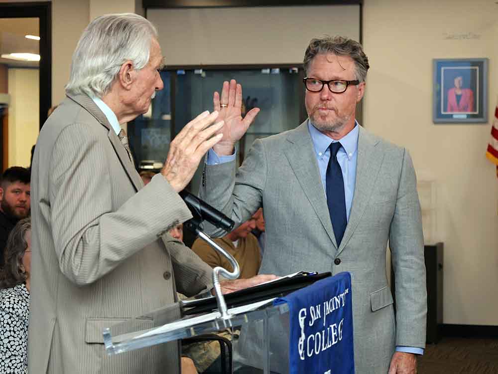 chad burke oath of office