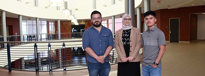 CERN interns with mentor Dr. Laria Redjimi